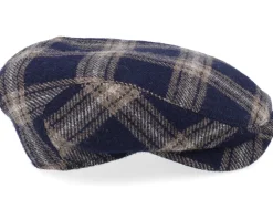Ivy Contemporary Cap Navy Flat Cap - Wigéns