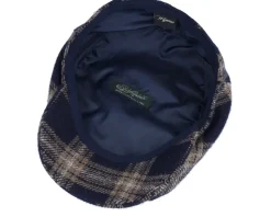 Ivy Contemporary Cap Navy Flat Cap - Wigéns