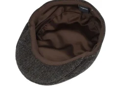 Ivy Modern Cap Dark Brown Flat Cap - Wigéns