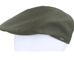 Ivy Modern Cap Olive Flat Cap - Wigéns