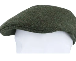 Ivy Modern Cap Olive Melange Flat Cap - Wigéns