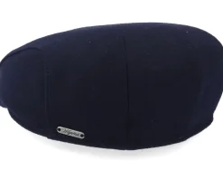 Ivy Slim Cap Dark Blue Flat Cap - Wigéns