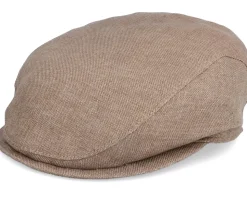 Ivy Slim Cap Light Brown Flat Cap - Wigéns
