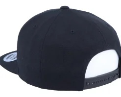 J Letter 3D Black Snapback - Iconic