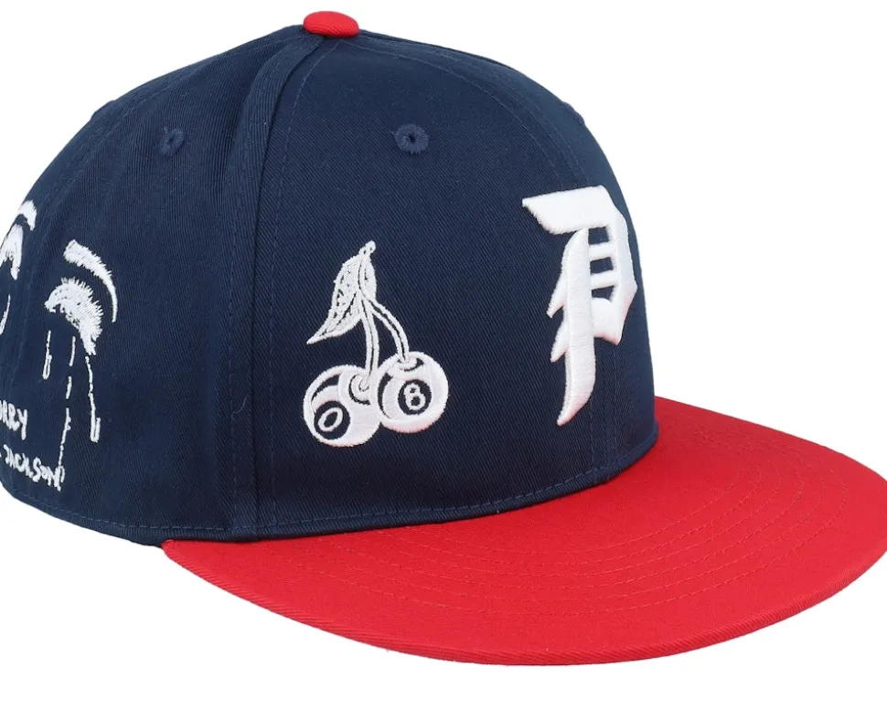 Jackson Blue/Red Snapback - Primitive Apparel