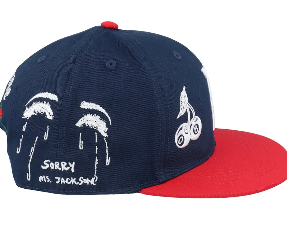 Jackson Blue/Red Snapback - Primitive Apparel