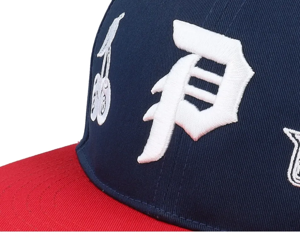 Jackson Blue/Red Snapback - Primitive Apparel