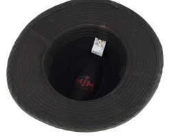 Jackson Canvas Cotton Black Fedora - MJM Hats