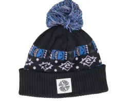 Jacquard Tall Beanie Black Pom - Rip Curl