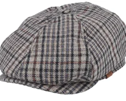 Jamaica Cap Beige/Blue Flat Cap - Barts
