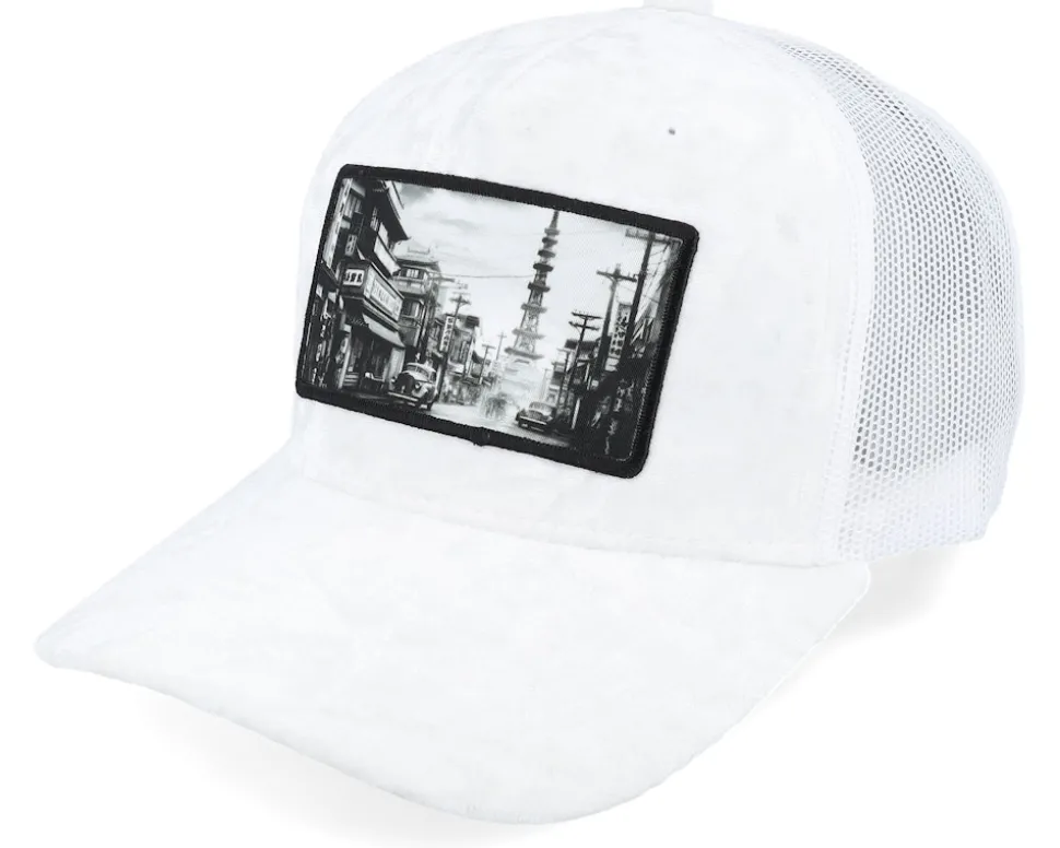Japan Green /Ivory Velvet Trucker - Public Domain