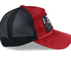 Japan Red/Black Velvet Trucker - Public Domain