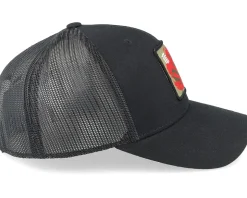 Japanese Dragon Retro Black Trucker - Yapan