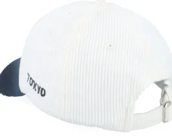 Japanese Symbol Tokyo 3d Corduroy White/Black Dad Cap - Iconic