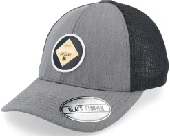 Jaxton Charcoal W Black Mesh W Patch Trucker - Black Clover