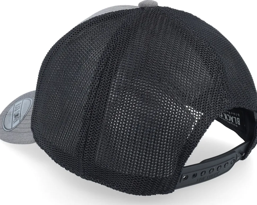 Jaxton Charcoal W Black Mesh W Patch Trucker - Black Clover