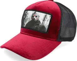 Jayson Killer Velvet Red/Black A-frame Trucker - Scenes