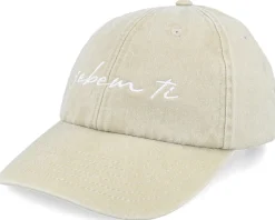 Jebem Ti Script Washed Khaki Dad Cap - Iconic