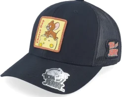 Jerry Cheese Day Black Trucker - Tom & Jerry