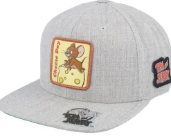 Jerry Cheese Day Heather Grey Snapback - Tom & Jerry