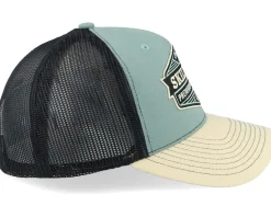 Jetstream Logo Gun Metal Green/Black/Golden Stone Trucker - Skillfish