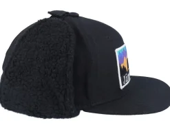Jämtland Canvas Flatbrim Black Earflap - Wild Spirit