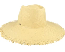 Jo Frayed Fedora Honey Straw Hat - Brixton