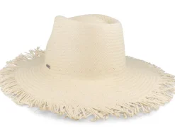 Jo Frayed Honey Fedora Straw Hat - Brixton