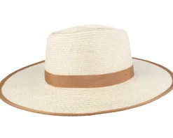 Jo Rancher Natural/Tan Straw Hat - Brixton