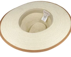 Jo Rancher Natural/Tan Straw Hat - Brixton