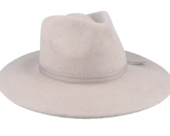 Joanna Felt Packable Hat Oatmeal Fedora - Brixton