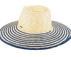 Joanna Festival Hat Honey/Joe Blue Straw Hat - Brixton