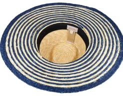 Joanna Festival Hat Honey/Joe Blue Straw Hat - Brixton