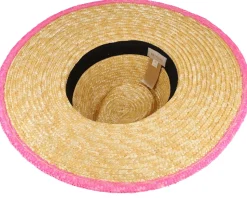 Joanna Festival Honey/Pink Straw Hat - Brixton