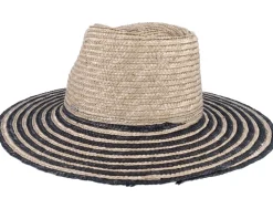 Joanna Festival Smoke Grey/Black Straw Hat - Brixton