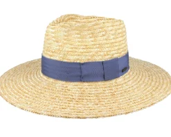 Joanna Hat Honey/Joe Blue Straw Hat - Brixton