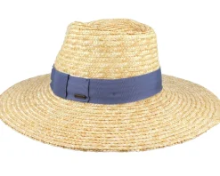 Joanna Hat Honey/Joe Blue Straw Hat - Brixton