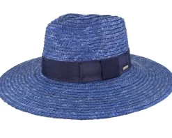 Joanna Hat Pacific Blue Straw Hat - Brixton