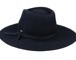 Joanna Packable Hat Black Fedora - Brixton