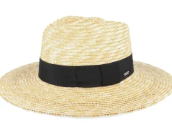 Joanna Short Brim Honey Straw Hat - Brixton