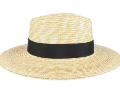 Joanna Short Brim Honey Straw Hat - Brixton