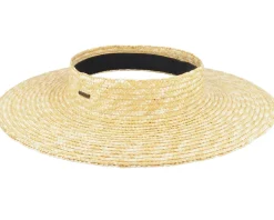 Joanna Visor Honey Straw Hat - Brixton