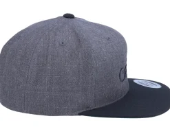 Jormungandr Charcoal Grey/Black Snapback - Vikings