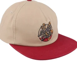 Joshua Tree Dot Cap Oat/Blood Strapback - Santa Cruz