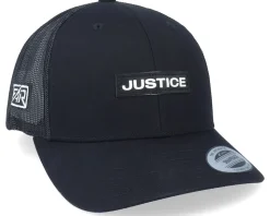 Justice Vinyl Patch Black Trucker - Fair