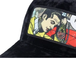 K Bye. Pop Art Velvet Black A-Frame Trucker - Calza Pennello