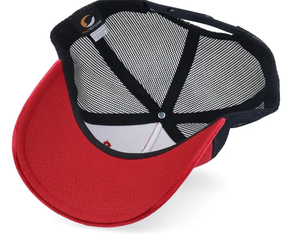 K Bye. Pop Art Velvet Red/Black A-Frame Trucker - Calza Pennello