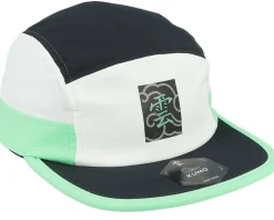 Kanji Box Cloud Cloudfit White/Black/Teal 5-panel - Kumo