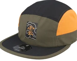 Kanji Box Cloud Cloudfit Olive/Black/Orange 5-Panel - Kumo