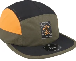 Kanji Box Cloud Cloudfit Olive/Black/Orange 5-Panel - Kumo